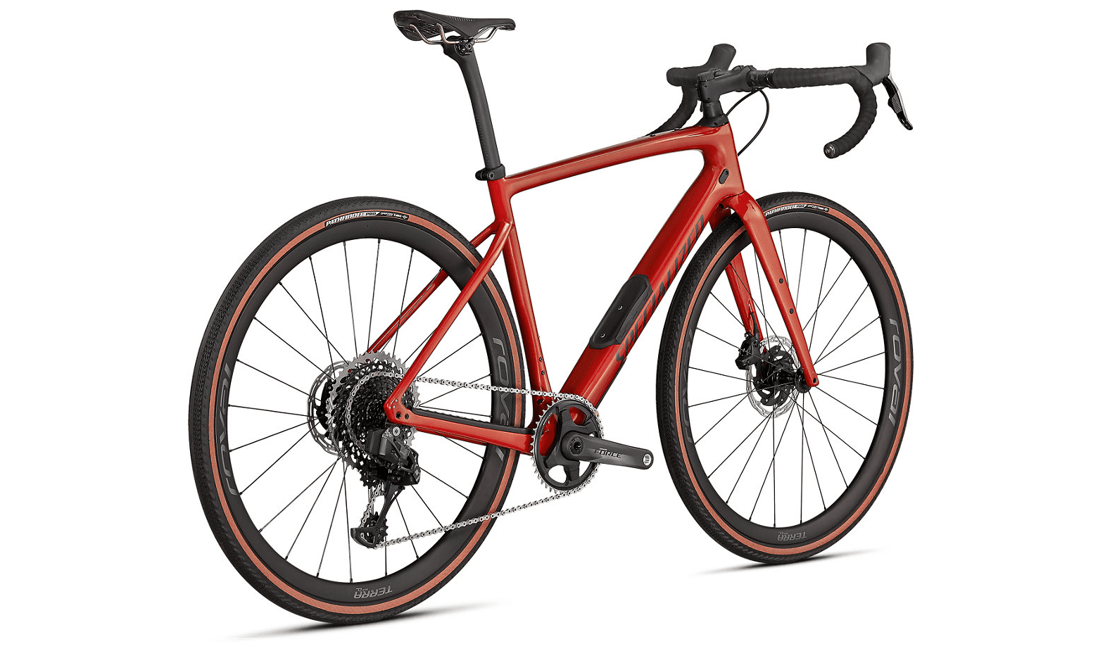 Specialized Diverge Pro Carbon 2021 Seitenansicht in der Farbe Gloss Redwood/Smoke/Chrome/Clean