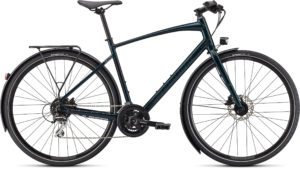 Specialized Sirrus 2.0 EQ 2022 Frontansicht in der Farbe Gloss Forest Green / Black Reflective