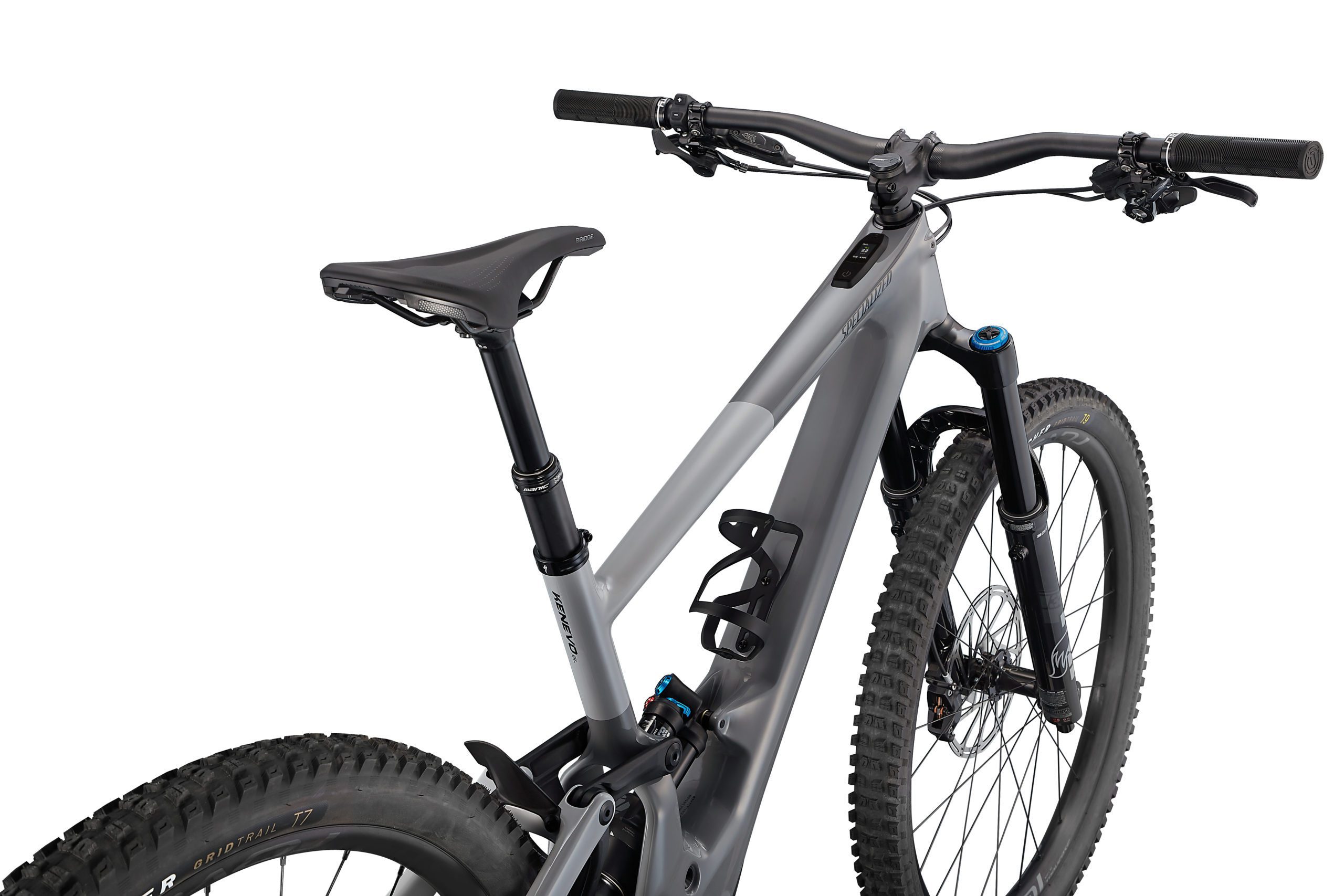 Specialized Turbo Kenevo SL Expert 2022 Detailansicht in der Farbe Gloss Cool Grey / Carbon / Dove Grey / Black
