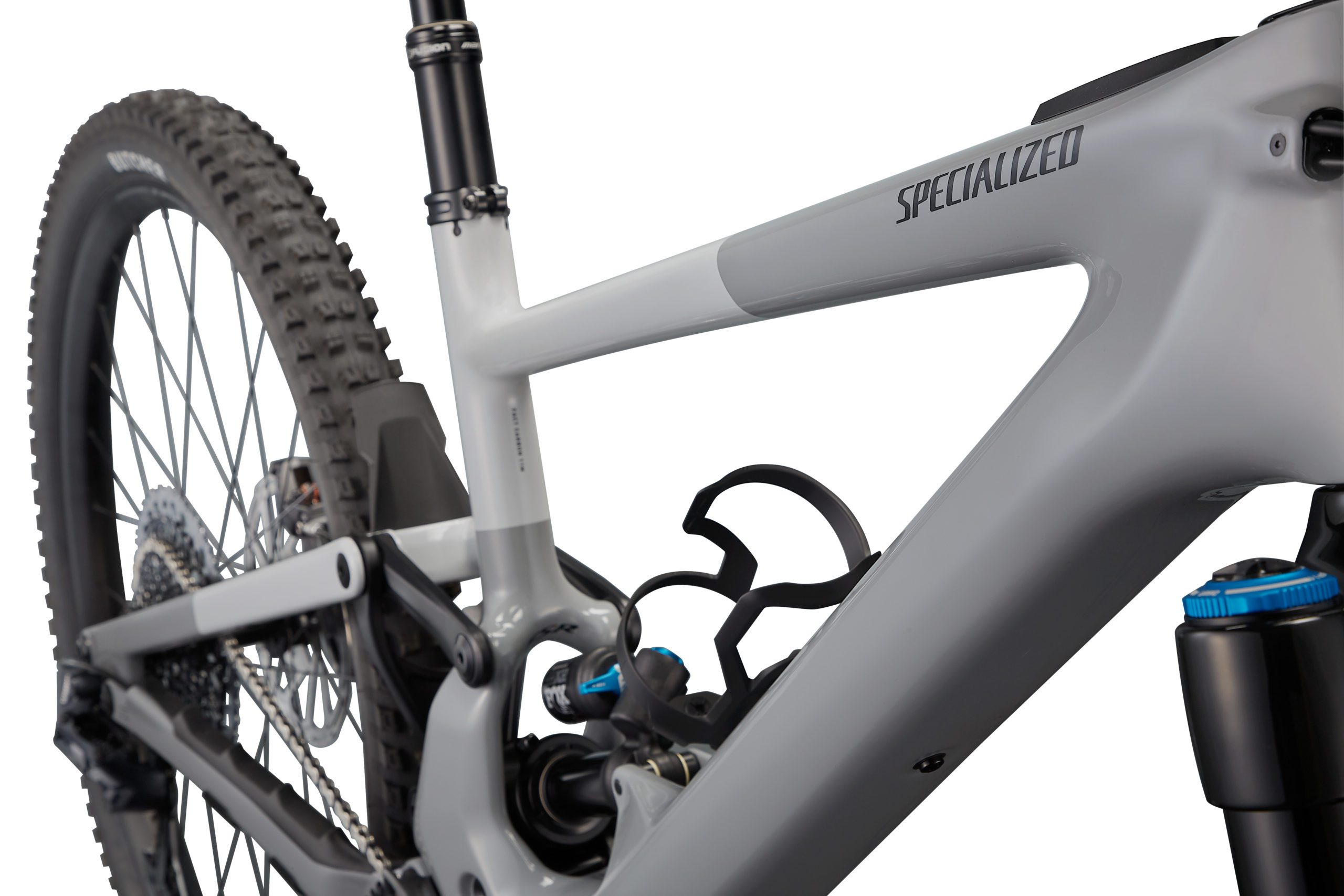 Specialized Turbo Kenevo SL Expert 2022 Detailansicht in der Farbe Gloss Cool Grey / Carbon / Dove Grey / Black