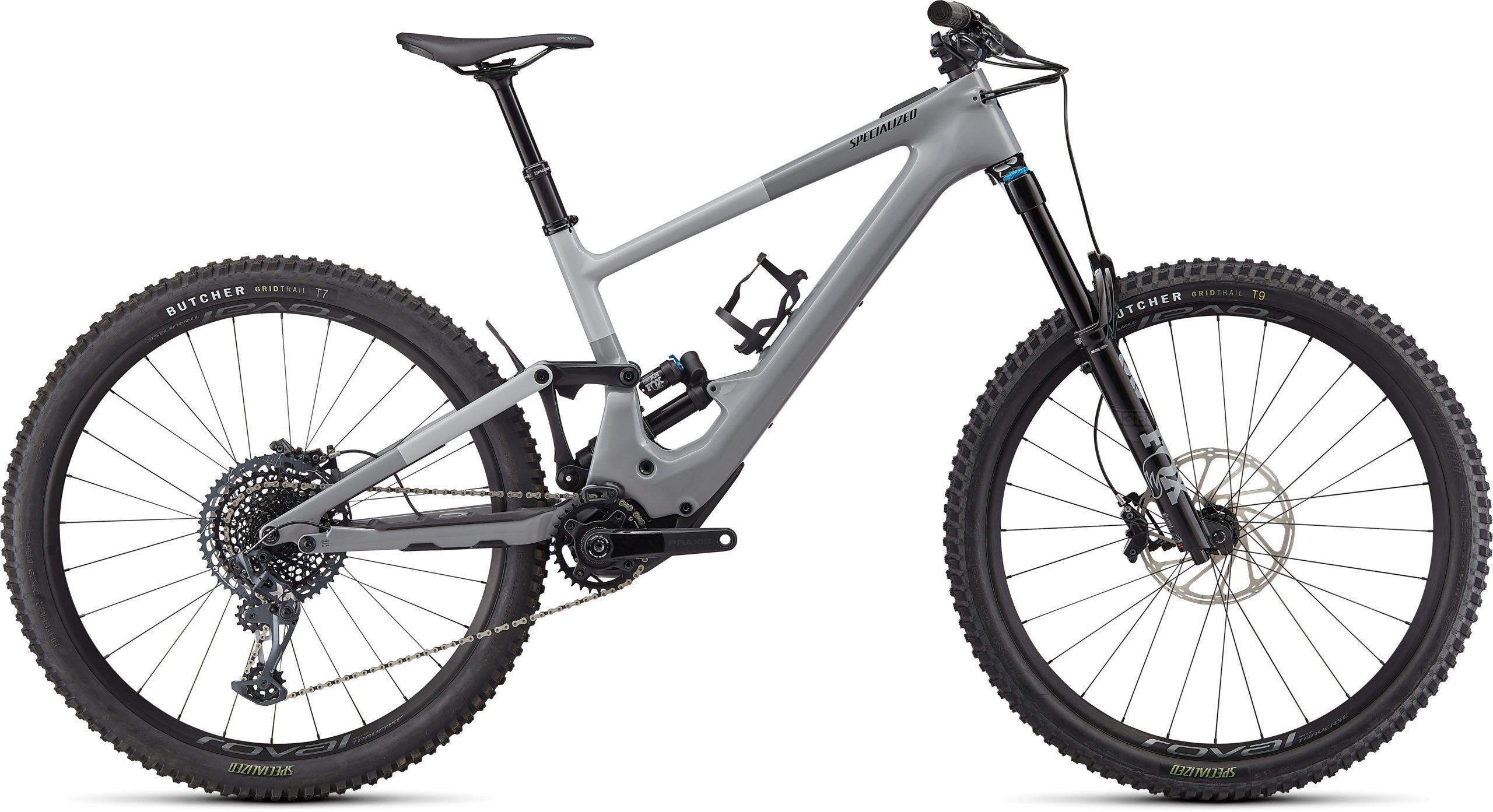 Specialized Turbo Kenevo SL Expert 2022 Frontansicht in der Farbe Gloss Cool Grey / Carbon / Dove Grey / Black