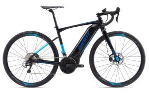 Giant Road E+1 2019 Frontansicht in der Farbe Team Blue