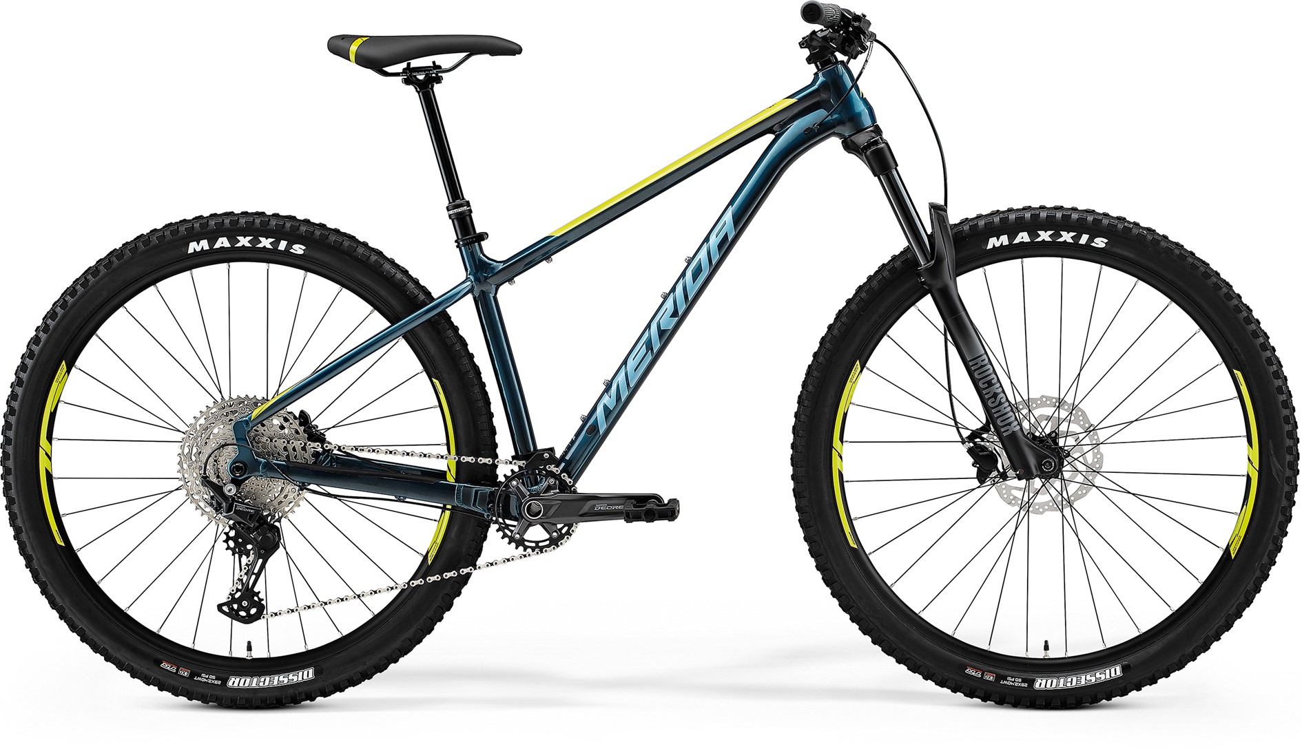 Big Trail 500 2021 Frontansicht in der Farbe Lime Silver Blue