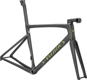 S-Works Tarmac SL7 Frontansicht in der Farbe Carbon Chameleon Snakeeye