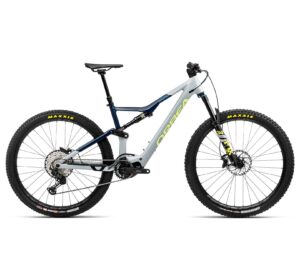 Orbea Rise H20 2023 Frontansicht in der Farbe Iceberg Grey / Moondust Blue